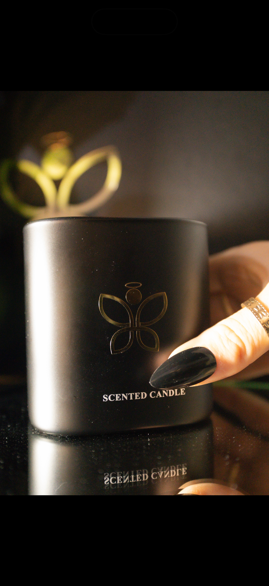 Golden Bloom Candle